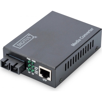 DIGITUS Fast Ethernet Media Converter, Singlemode SC connector, 1310nm, up to 20km (DN-82021-1)