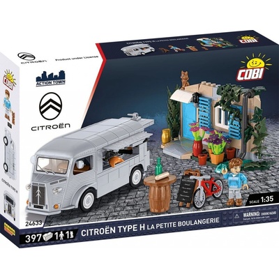 COBI 24633 Action Town Automobil Citroën TYPE H pojízdná pekárna 1:35