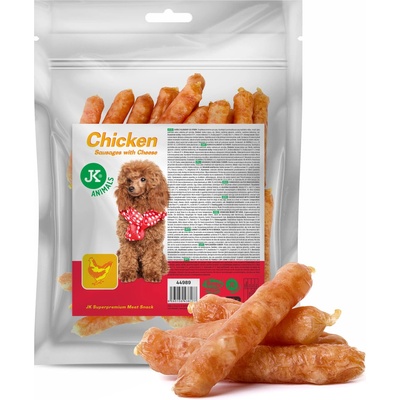 JK ANIMALS Kuracia klobáska so syrom 500 g