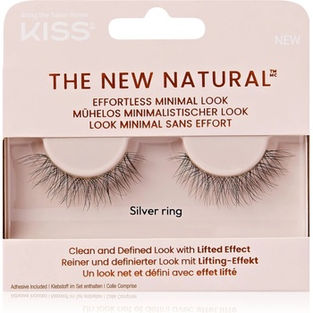 KISS The New Natural Effortless Minimal Look изкуствени мигли Silver Ring 2 бр