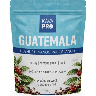 KávaPRO Guatemala Huehuetenango Palo Blanco výběrová káva mletí moka 250 g