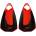 Speedo Kids' Swimming Fins - Black/Red