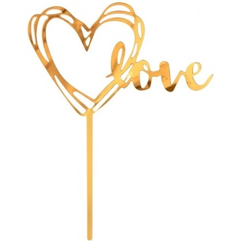 Image 1 of Godan Топер за торта - Love златист