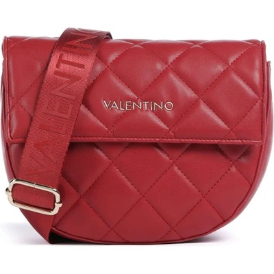 Valentino bags crossbody kabelka půlměsíc umělá prošívaná kůže červená