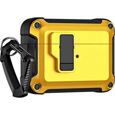 HQWear Airpods 4 Pro Armor Case с карабинер - жълт (5907769365959)