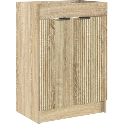 vidaXL Мебел под мивка за баня Дъб сонома 56 x 37, 5 x 81 см (890096)
