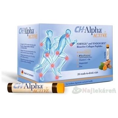 Alpha ACTIVE ampulky na pitie á 30 ml kolagénové peptidy 28 ks