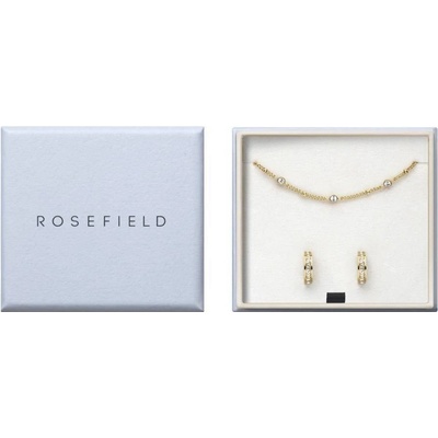 Rosefield Pozlátená súprava šperkov s kryštálmi JBHCG-X277 náramok náušnice