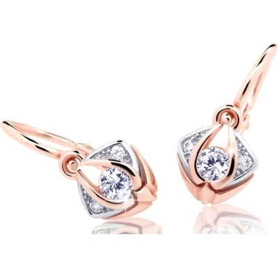 Cutie Diamonds slušivé dětské bicolor náušnice ze zlata s brilianty DC2217-10-00-X-4
