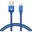 Swissten 71523308 USB / Lightning, 2m, modrý