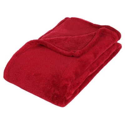 Atmosphera polyester červená deka 180x130