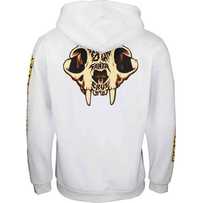 SANTA CRUZ mikina SW Skull Zip Hood white