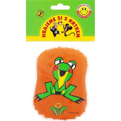 Wiky Pískací polštářek Krtek Veselá žabka hnědý