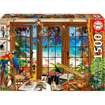 Educa Пъзел Educa - Поглед през прозореца, 1500 части (EDU20333)