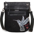 Desigual Bandolera black Bird černá