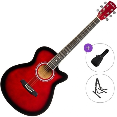 Pasadena PGC-10 Standard SET Red Burst Джъмбо китара