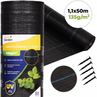 Agrotkanina MultiGarden černá 135 g/m2 110x5000 cm mulčovací