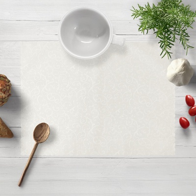 Biante Teflónové prestieranie TF-010 Ornamenty smotanové 30x40 cm