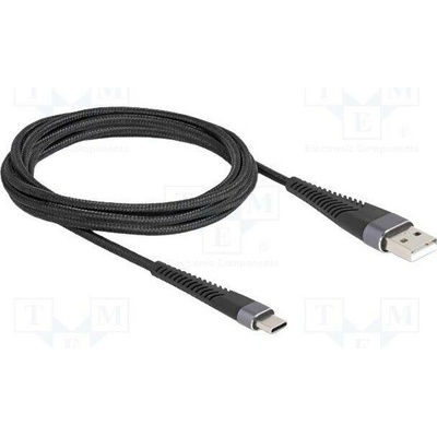 Delock 81122 USB 2.0 USB A vidlice USB C vidlice 2m černý