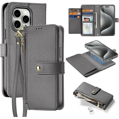 Dux Ducis Кожен калъф Dux Ducis Lawa за iPhone 15 Pro Max - сив (6971824163193)