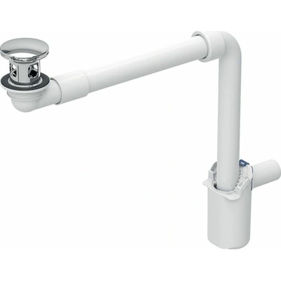 Geberit Umyvadlový sifon prostorově úsporný, click-clack, bílá 152.075.21.1