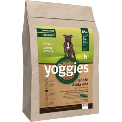 Yoggies Jehněčí maso & bílá ryba mini lisované za studena s probiotiky 2 kg