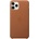 Apple Калъф за Apple iPhone 11 Pro, естествена кожа, Apple Leather Case MWYD2ZM/A, кафяв (MWYD2ZM/A)