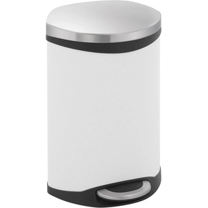 EKO-Europe Кош за отпадъци EKO SHELL с педал (10 л) - бял (EKO 921810 - White)