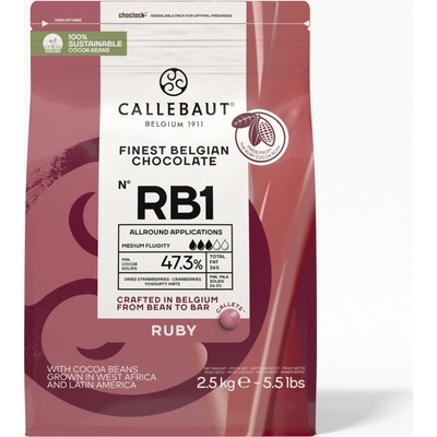 Callebaut Čokoláda ruby 47,3% 2,5kg