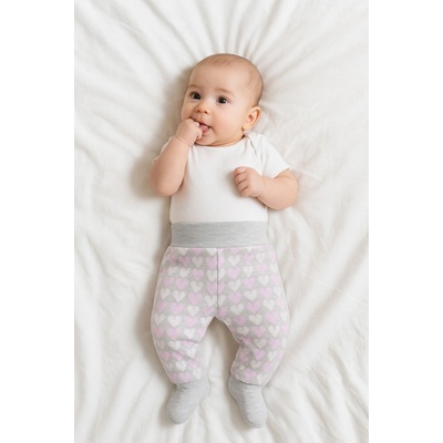 Baby Service Bavlnené polodupačky Srdiečka