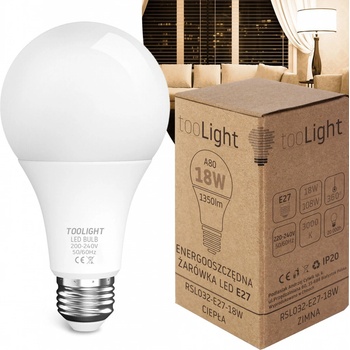 Toolight LED žiarovka E27 18W 1350lm 3000K teplá RSL032 OSW-20017