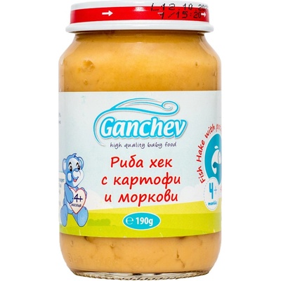 Ганчев пюре риба с картофи и моркови - 190 г