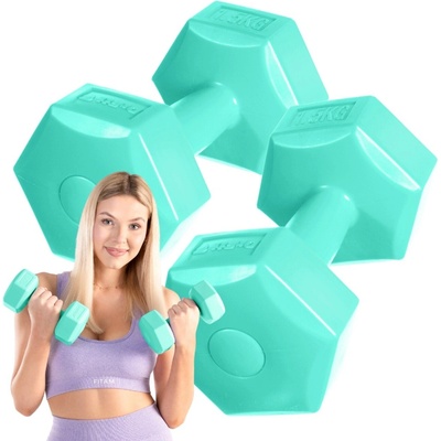 DrFit Pevné asfaltové jednoručky 2 x 1,5 kg