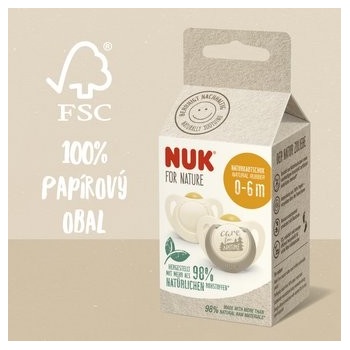 Nuk latex cumlík For Nature 2 ks zelená