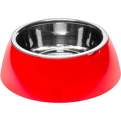 Ferplast Jolie L Rossa Ciotola - червена купа за храна или вода за кучета и котки 23, 3 x 7, 5 см - 1200 мл