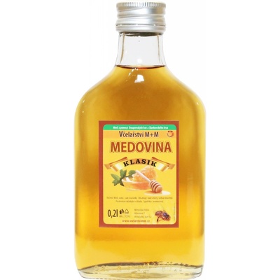 Včelařství M+M medovina dezertní klasik 0,2 l