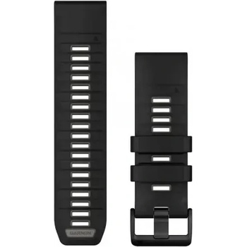 Image 1 of Garmin QuickFit® 26 Black/Pebble Gray силиконова каишка 010-13393-00 (010-13393-00)