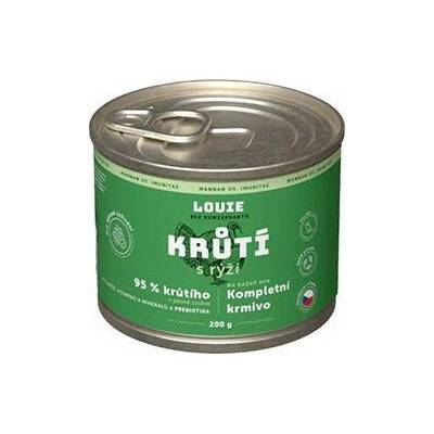 Louie Dog Krůtí s rýží a prebiotiky 200 g