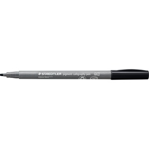 STAEDTLER Калиграфски флумастер Staedtler Pigment 375, черен (31660-А-ЧЕРЕН)