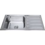 Inter Ceramic Кухненска мивка ick10050r tampico - неръждаема алпака с десен плот (ick10050r tampico) Мивка за вграждане