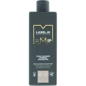 label.m Шампоан за коса Label. M Cool Blonde, за неутрализиране на жълти тонове, за руса и сива коса, 300 мл