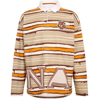NAPAPIJRI Риза с дълъг ръкав NAPAPIJRI x PDF Long Sleeve Rugby Shirt - Orange/Beige