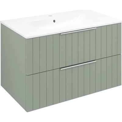 CIRASA umyvadlová skříňka 79,8x52x46cm, verde strip