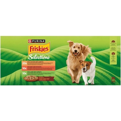 Friskies Adult multipack hovězí/kuře/jehněčí ve šťávě 40 x 85 g