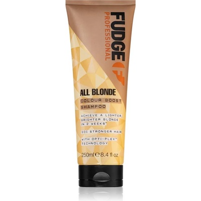 Fudge All Blonde Colour Boost Shampoo съживяващ шампоан за озаряване на коса без блясък за руса коса 250ml