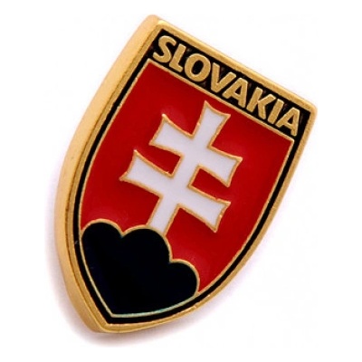 Odznak (pins) Slovakia 2x1,5 cm - barevný