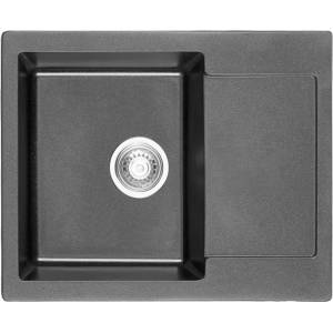 Inter Ceramic Кухненска мивка Inter Ceramic, композит, сив гранит, 62x50 см, с отцедник (8220GRAY) Мивка за вграждане