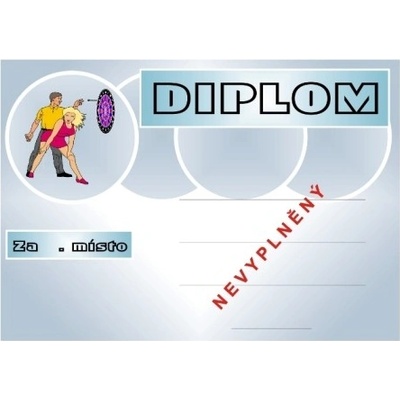 VIZINGR Šipky diplom A4 č.49 – Zboží Dáma