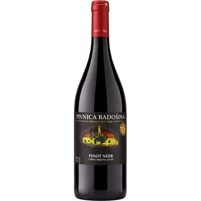 Pivnica Radošina Pinot Noir 2019 suché 14,5% 0,75 l (čistá fľaša)