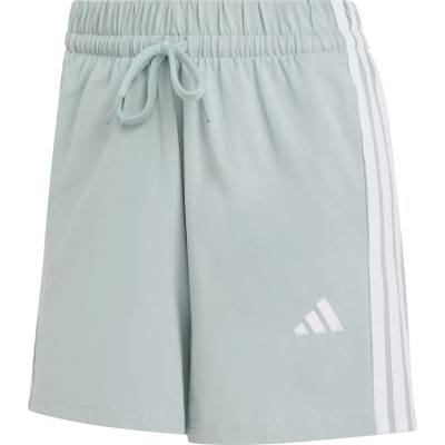 Дамски къси панталони adidas Women's Essentials 3-Stripes Cotton Shorts - Wonder Sage / White - размер XL (112-4473-0115)